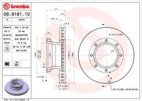 BREMBO 09918110 - Disco de freno - PRIME LINE