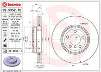 BREMBO 09.9352.10 - Disco de freno