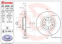 BREMBO 09936620 - Disco de freno - PRIME LINE