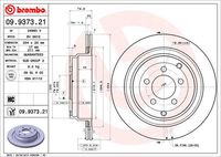 BREMBO 09937321 - Disco de freno - PRIME LINE - UV Coated