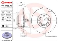 BREMBO 09943510 - Disco de freno - PRIME LINE