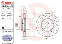 BREMBO 0994641X - Disco de freno - XTRA LINE - Xtra