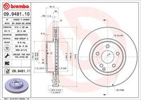 BREMBO 09.9481.10 - Disco de freno