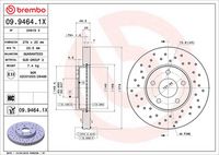 BREMBO 0994641X - Disco de freno - XTRA LINE - Xtra