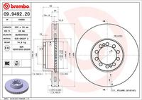 BREMBO 09949220 - Disco de freno - PRIME LINE