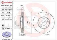 BREMBO 09946421 - Disco de freno - PRIME LINE - UV Coated