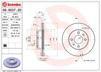 BREMBO 09953720 - Disco de freno - PRIME LINE