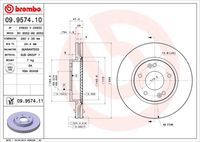 BREMBO 09957410 - Disco de freno - PRIME LINE