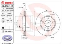 BREMBO 09958211 - Lado de montaje: Eje trasero<br>Tipo de disco de frenos: ventilación interna<br>Espesor de disco de frenos [mm]: 22<br>Número de orificios: 5<br>Altura [mm]: 45<br>Diámetro de centrado [mm]: 76<br>Diámetro exterior [mm]: 294<br>Procesamiento: altamente carbonizado<br>Espesor mínimo [mm]: 19,5<br>Par apriete [Nm]: 170<br>