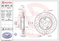 BREMBO 09957441 - Disco de freno - PRIME LINE - UV Coated