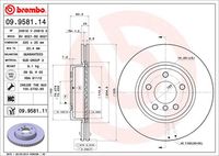 BREMBO 09958111 - Disco de freno - PRIME LINE - UV Coated