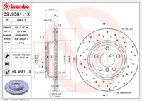 BREMBO 09.9581.1X - Disco de freno