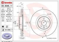 BREMBO 09958611 - Lado de montaje: Eje trasero<br>Tipo de disco de frenos: macizo<br>Tipo de disco de frenos: perforado<br>Espesor de disco de frenos [mm]: 11<br>Número de orificios: 5<br>Altura [mm]: 41<br>Diámetro de centrado [mm]: 64<br>Diámetro exterior [mm]: 302<br>Superficie: revestido<br>Espesor mínimo [mm]: 9,5<br>Par apriete [Nm]: 140<br>