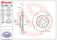 BREMBO 09959110 - Disco de freno - PRIME LINE