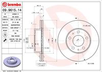 BREMBO 09961514 - Disco de freno - PRIME LINE