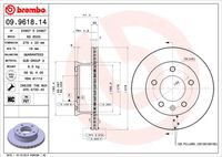 BREMBO 09961814 - Disco de freno - PRIME LINE