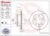 BREMBO 09.9618.24 - Disco de freno