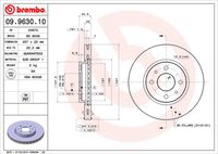 BREMBO 09.9630.10 - Disco de freno