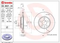 BREMBO 09963134 - Disco de freno - PRIME LINE