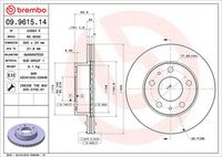 BREMBO 09961514 - Disco de freno - PRIME LINE