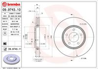 BREMBO 09974310 - Disco de freno - PRIME LINE