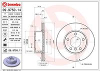 BREMBO 09975011 - Disco de freno - PRIME LINE - UV Coated