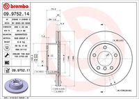 BREMBO 09975214 - Disco de freno - PRIME LINE