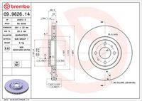 BREMBO 09962614 - Disco de freno - PRIME LINE