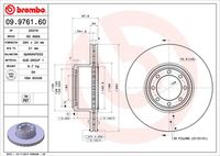 BREMBO 09976160 - Lado de montaje: Eje delantero<br>Tipo de vehículo: 45C<br>Tipo de vehículo: 35C<br>Tipo de vehículo: 50C<br>Tipo de vehículo: 40C<br>Tipo de disco de frenos: ventilación interna<br>Espesor de disco de frenos [mm]: 28<br>Número de orificios: 9<br>Altura [mm]: 46<br>Diámetro de centrado [mm]: 64<br>Diámetro exterior [mm]: 290<br>Espesor mínimo [mm]: 25<br>