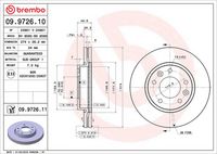 BREMBO 09972610 - Disco de freno - PRIME LINE