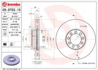 BREMBO 09.9762.10 - Disco de freno