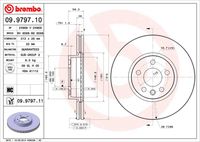 BREMBO 09.9797.10 - Disco de freno