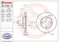 BREMBO 09.9798.10 - Disco de freno