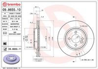 BREMBO 09865511 - Disco de freno - PRIME LINE - UV Coated