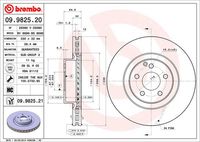 BREMBO 09982520 - Disco de freno - PRIME LINE