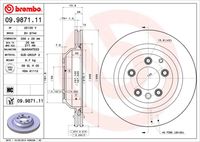 BREMBO 09987111 - año construcción hasta: 05/2018<br>Lado de montaje: Eje trasero<br>Frenos: no para discos de freno cerámica/carbono<br>Diámetro exterior [mm]: 358<br>Espesor de disco de frenos [mm]: 28<br>Espesor mínimo [mm]: 26<br>Altura [mm]: 73,5<br>corona de agujeros - Ø [mm]: 130<br>Tipo de disco de frenos: ventilado<br>Diámetro de centrado [mm]: 85<br>Número de orificios: 5<br>Superficie: revestido<br>Procesamiento: aleado/alt. carburado<br>cumple norma ECE: ECE-R90<br>Diámetro de taladro hasta [mm]: 15,4<br>