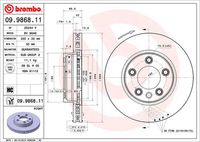 BREMBO 09.9868.11 - Disco de freno