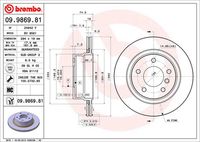 BREMBO 09986981 - Disco de freno - PRIME LINE - UV Coated