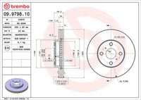 BREMBO 09979810 - Disco de freno - PRIME LINE