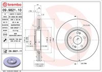 BREMBO 09982111 - Disco de freno - PRIME LINE - UV Coated