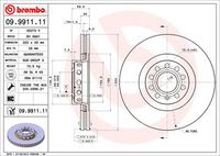 BREMBO 09991111 - Disco de freno - PRIME LINE - UV Coated