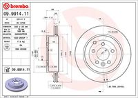 BREMBO 09991411 - Disco de freno - PRIME LINE - UV Coated