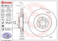 BREMBO 09991511 - Disco de freno - PRIME LINE - UV Coated