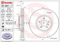 BREMBO 09992111 - Disco de freno - PRIME LINE - UV Coated