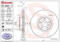 BREMBO 09992211 - Disco de freno - PRIME LINE - UV Coated