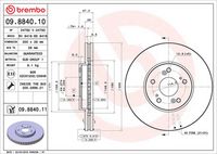BREMBO 09884011 - Disco de freno - PRIME LINE - UV Coated