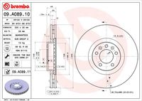 BREMBO 09A08910 - Disco de freno - PRIME LINE