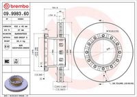 BREMBO 09998360 - Disco de freno - PRIME LINE