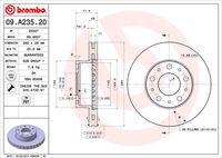 BREMBO 09.A235.20 - Disco de freno