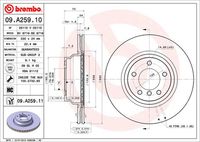 BREMBO 09A25910 - Disco de freno - PRIME LINE